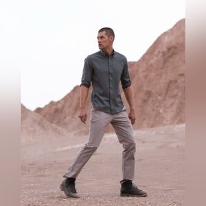 Outlier’s F.Cloth Futureworks Chino Pants in Light Mauve, size 35x34